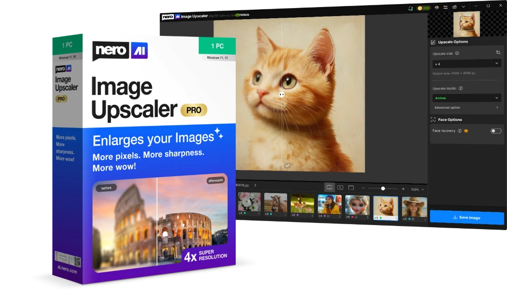 nero ai image upscaler
