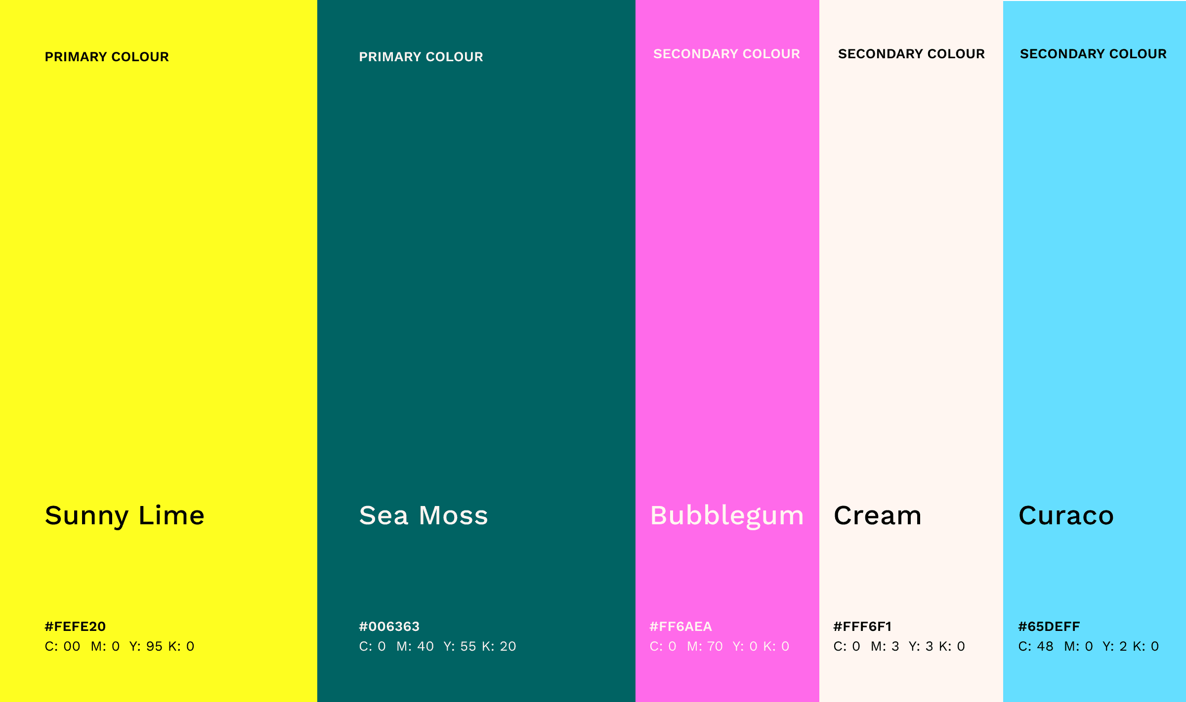 Drickle’s palette is vibrant and playful, anchored by Sunny Lime and Sea Moss, with secondary hues inspired by creamy, fruity, refreshing notes.