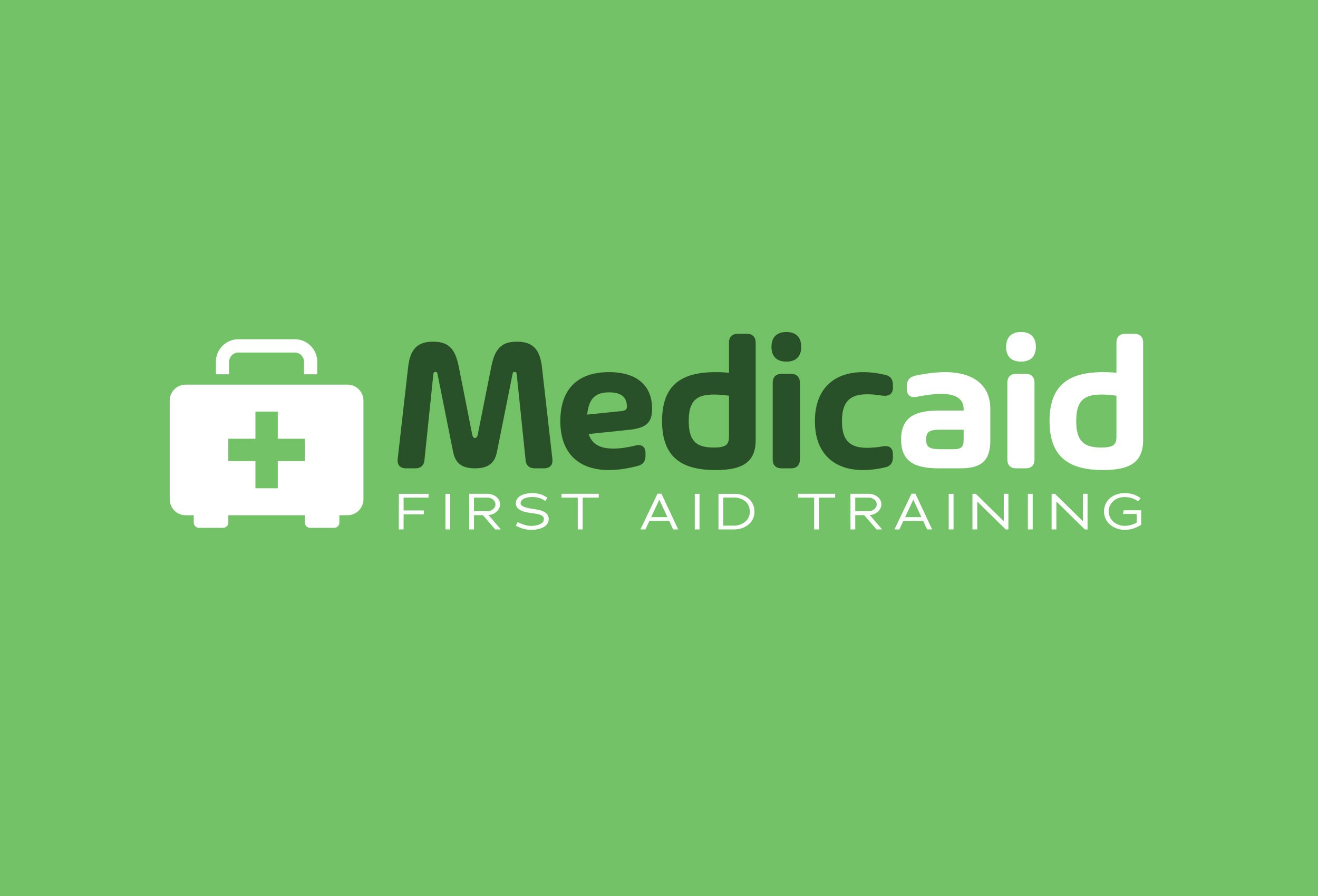 Medicaid First Aid Training Logo Design