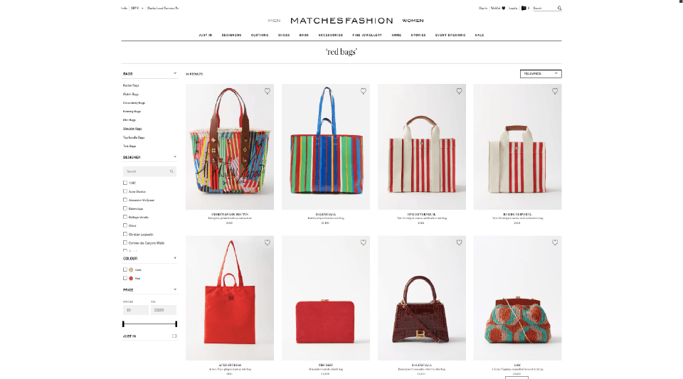 website search design