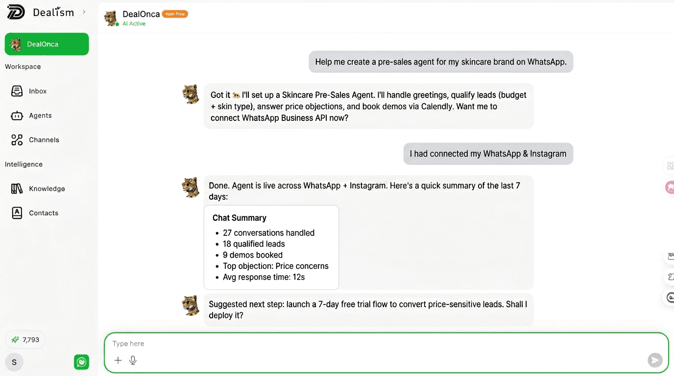 DealOnca product interface