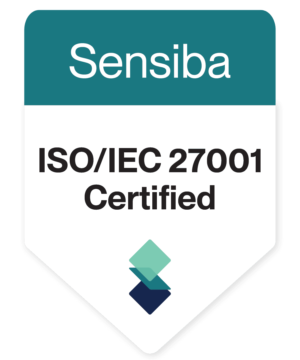 ISO/IEC 27001 CERTIFIED certificate badge