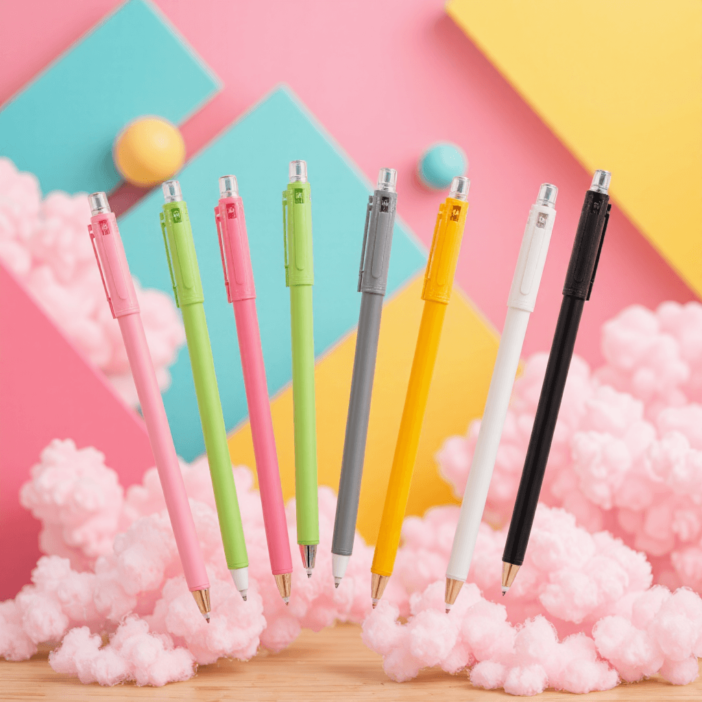 product photography of set of stylus pens for touch screens