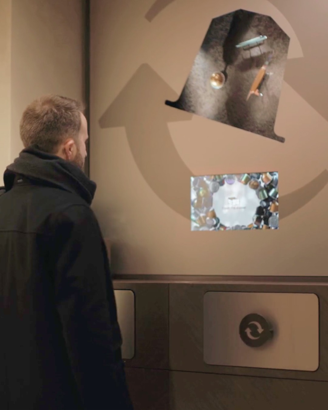 Streetside billboard with flyposters of the Batch.Works brand and illustrations