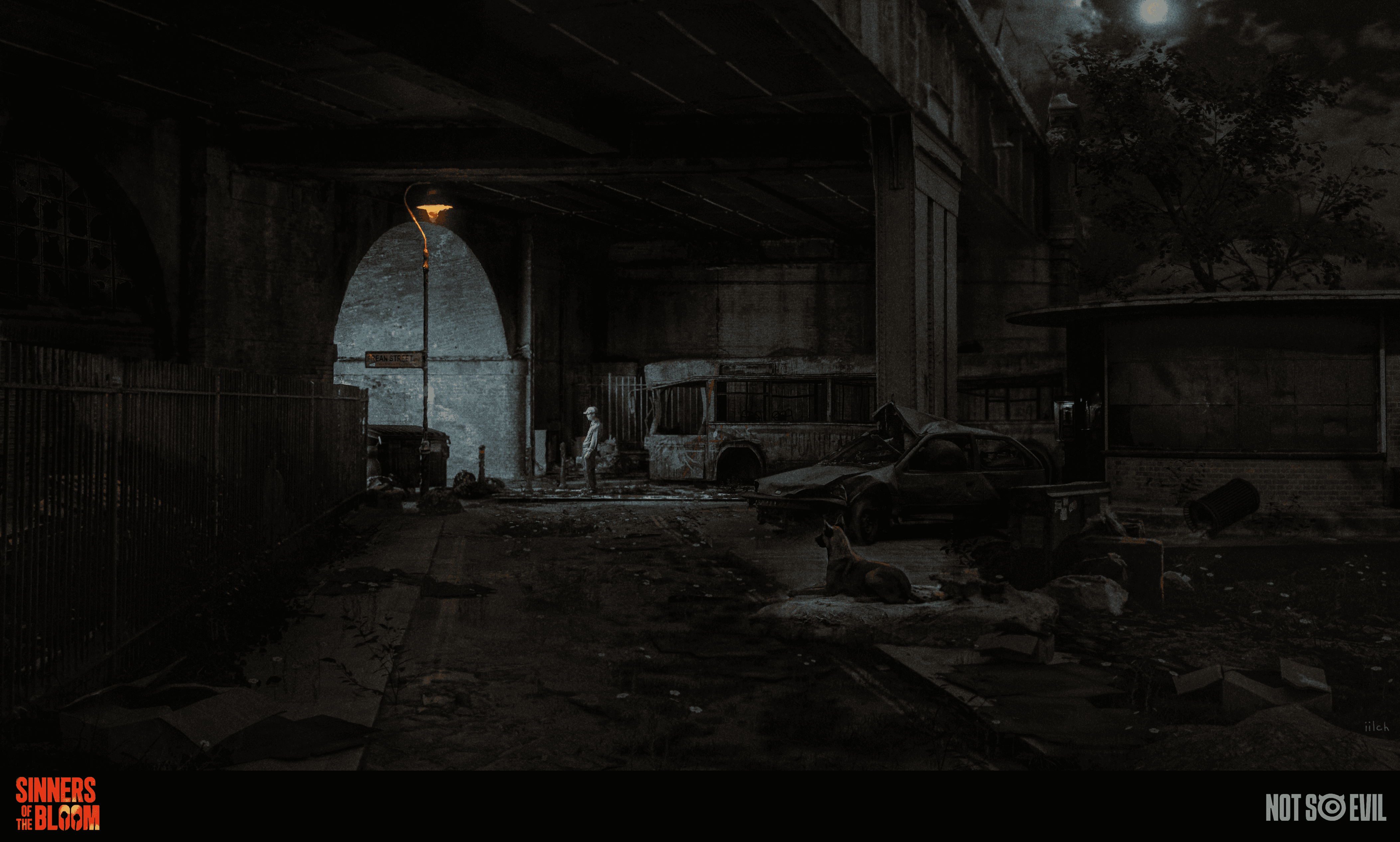 A moment under the city's bridge.