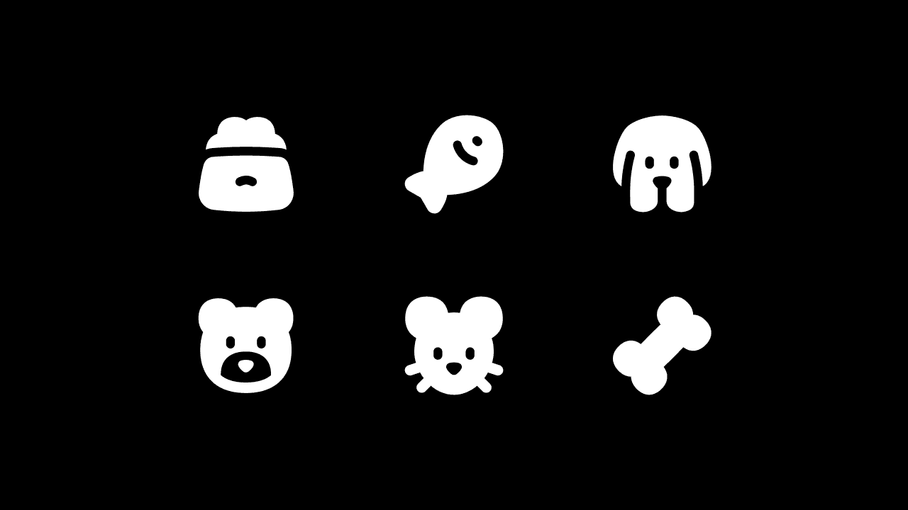 Flex Solid Animal Icon Set