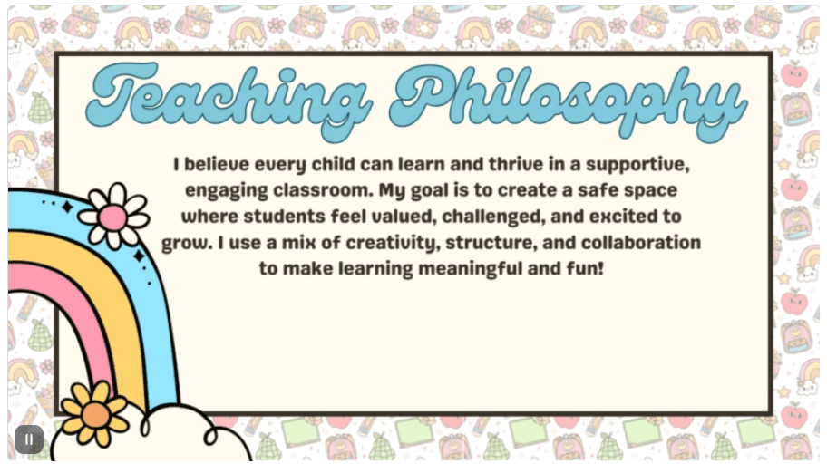 teaching philosphy