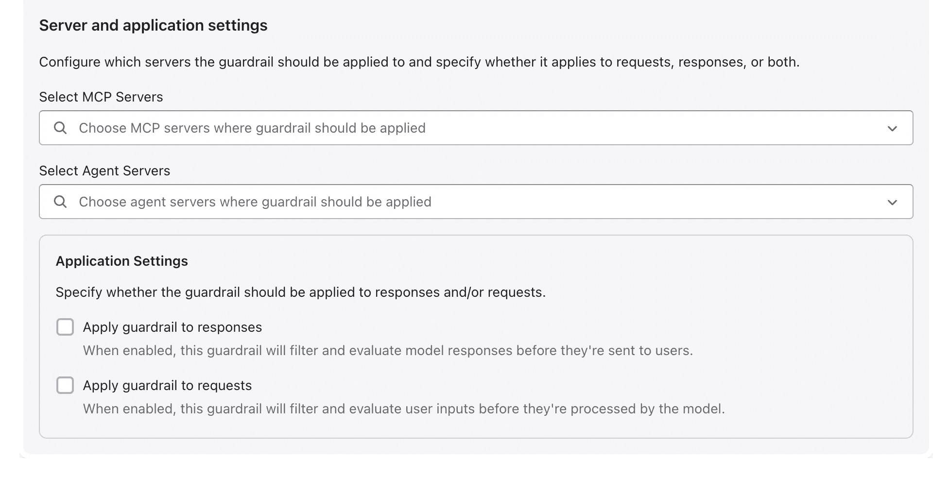 Server and Application Setting