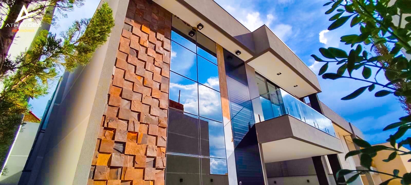 a white modern house