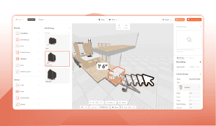 Move objects in bump outs in the 3D Tiny House Designer software