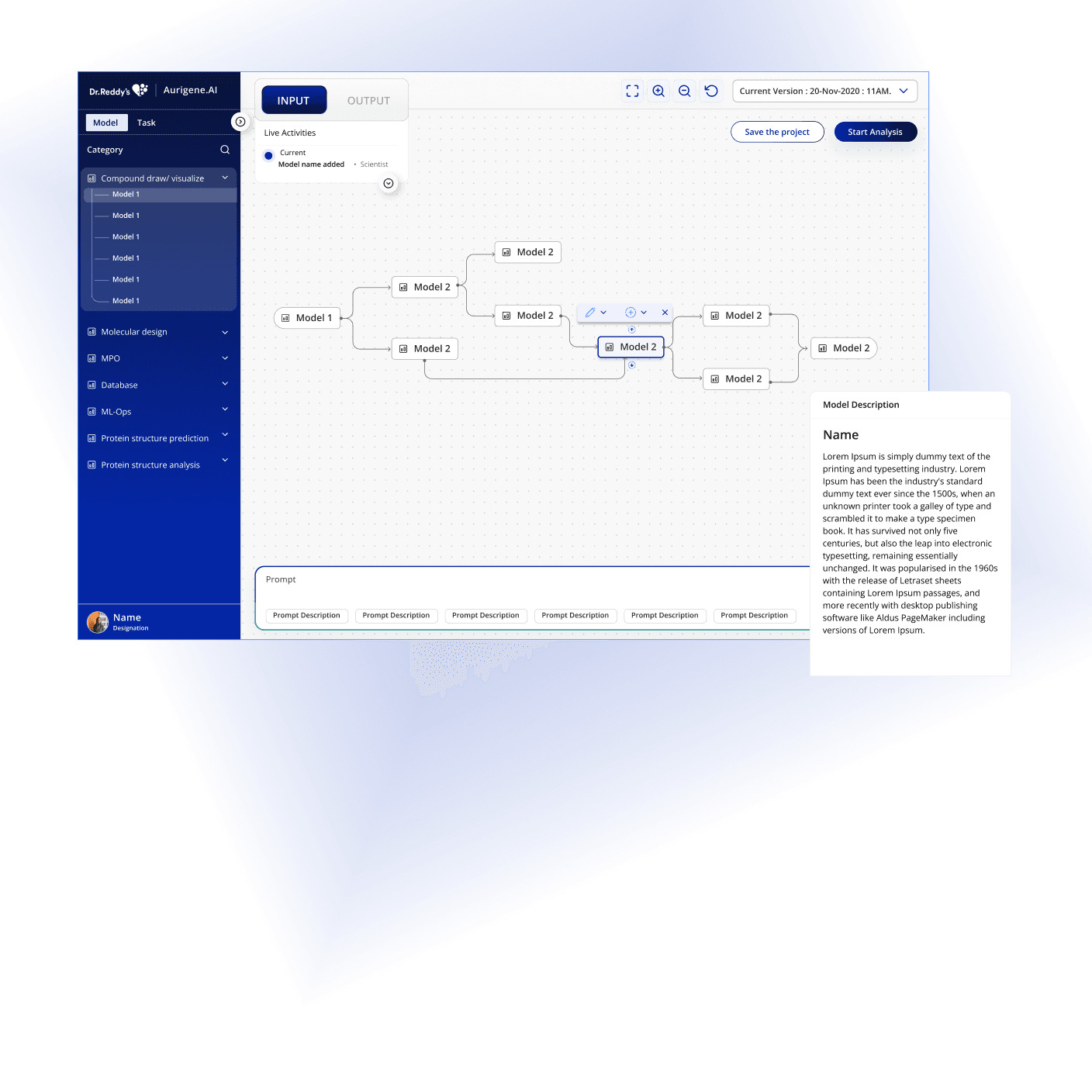 Gauge showing levels of user engagement, with tags for high and low engagement percentages.