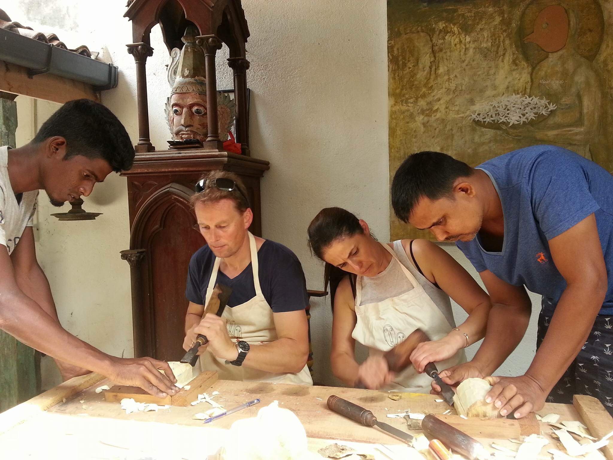 mask making workshop galle sri lanka
