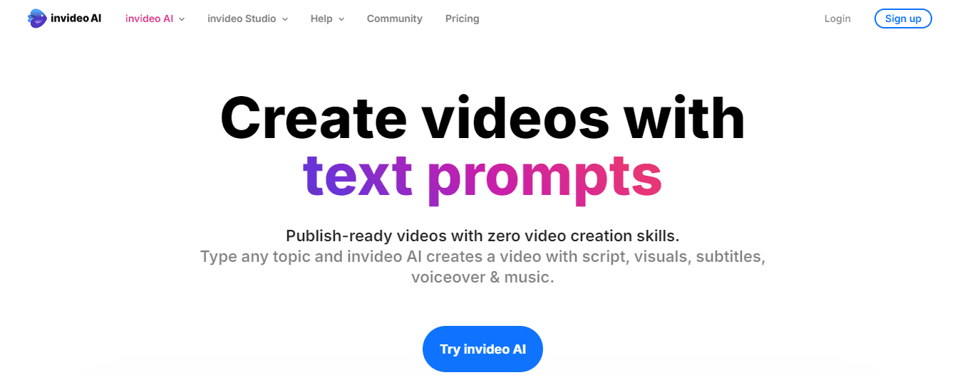 inVideo - Short Form Video Content