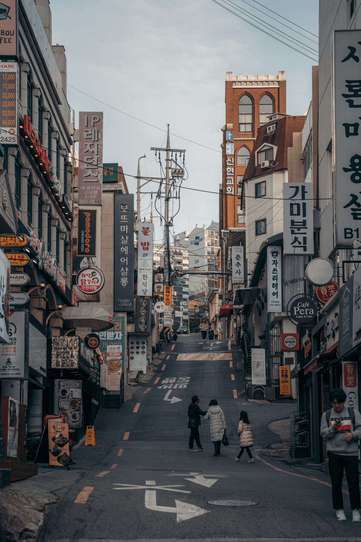 Street of Asian city