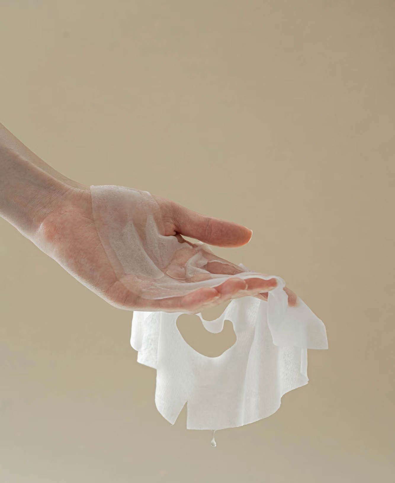 Skincare sheet mask product photography by Lefty Studio