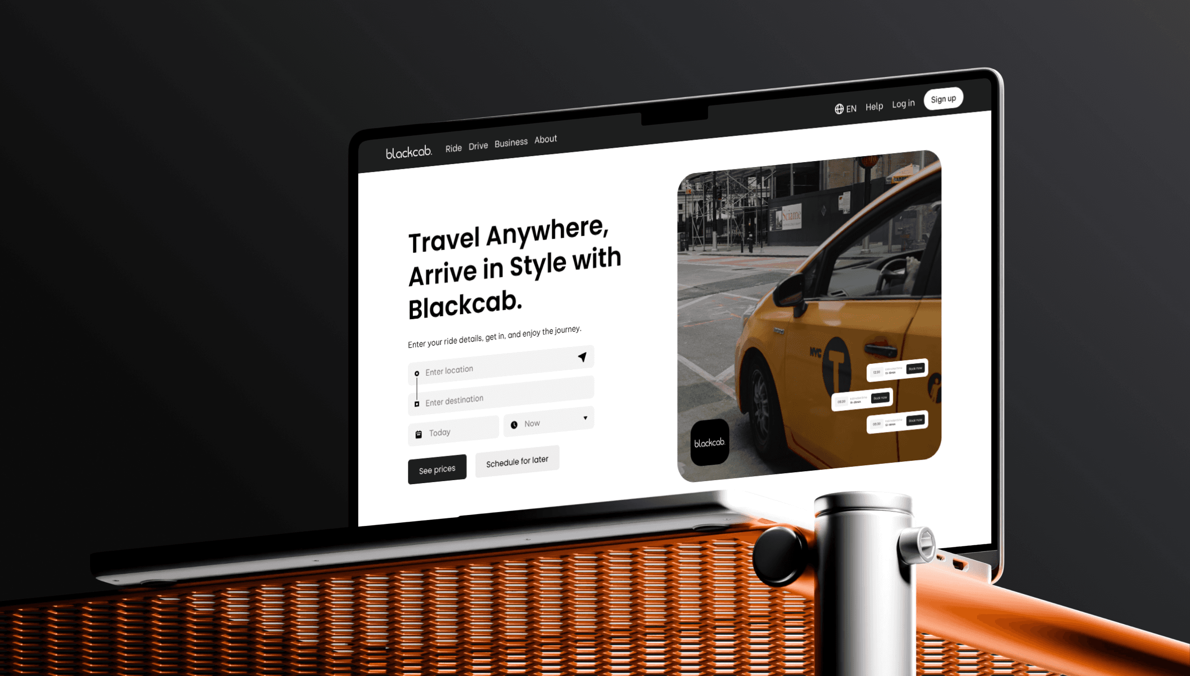 An Image of a website Home Page