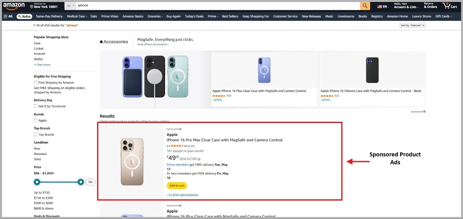 Sponsored products ad on Amazon @@ Sponsored products ad on Amazon
