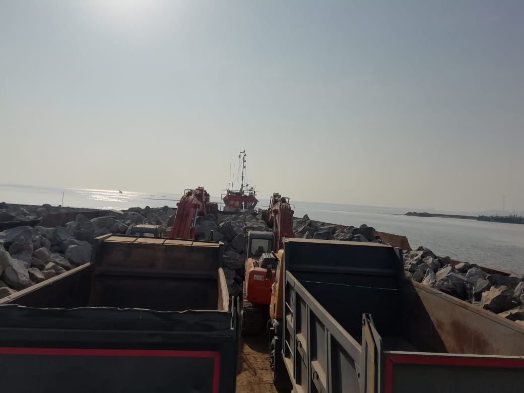 cappuccino in background with plant