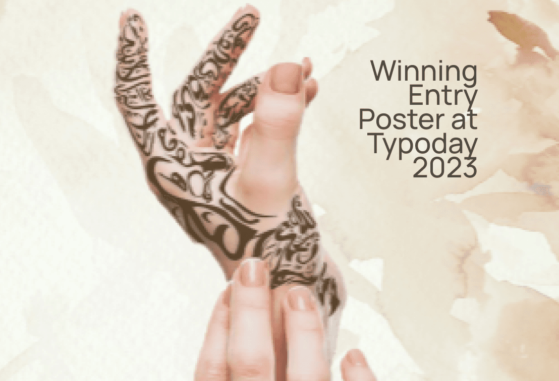 Winning Poster at Typoday