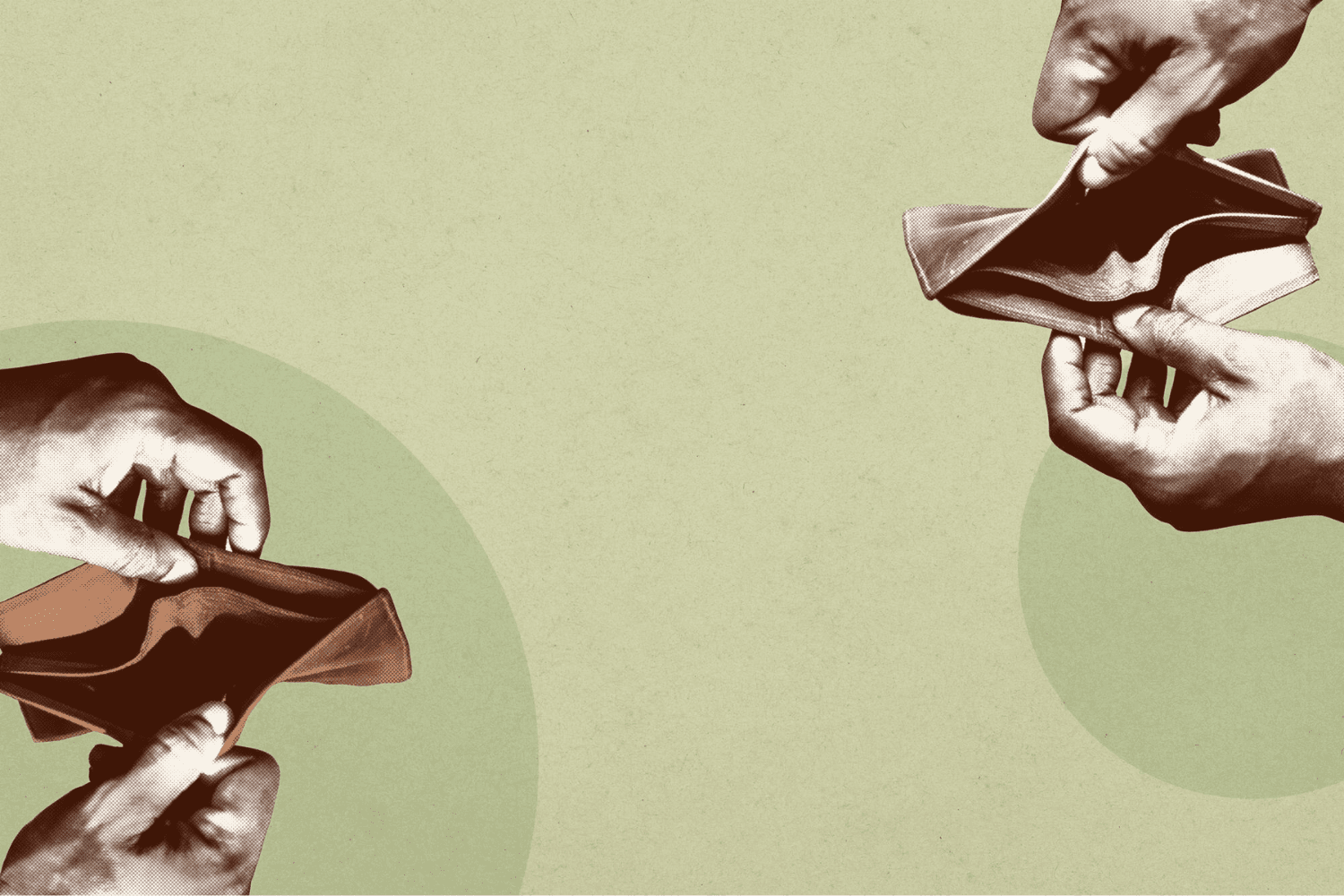 illustration of having an empty wallet to show that many business owners don