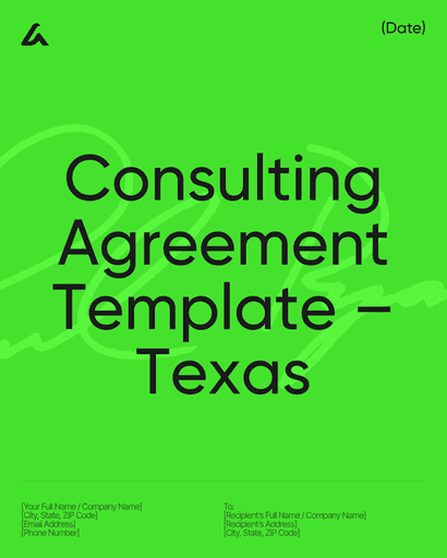 Consulting Agreement Template – Texas