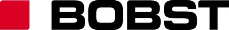 Logo de Bobst, un partenaire clé d'Erds pour la rénovation énergétique, affichant son nom en lettres noires épaisses avec.
