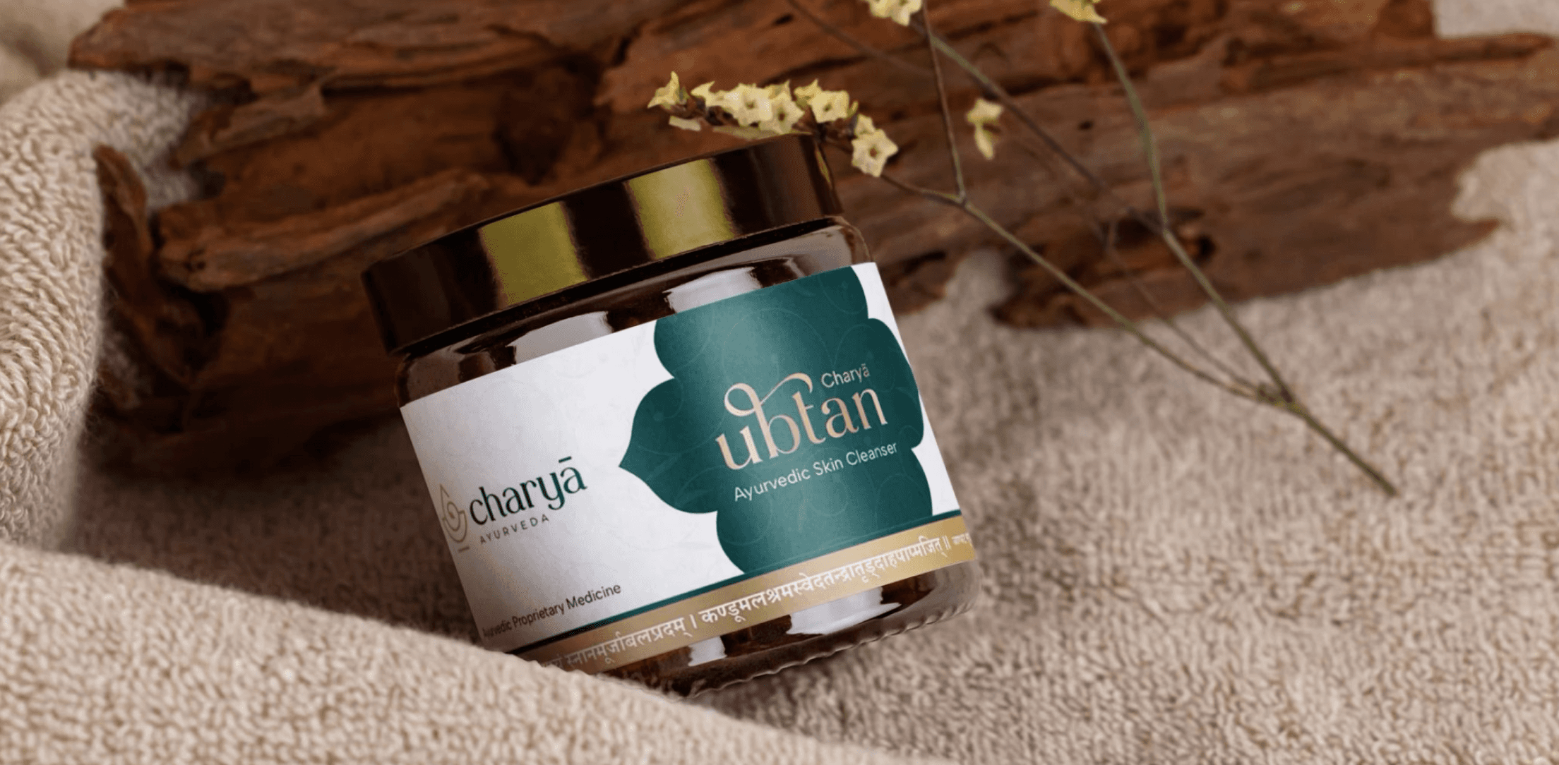 Charya Ayurveda packaging identity and marketing communication design