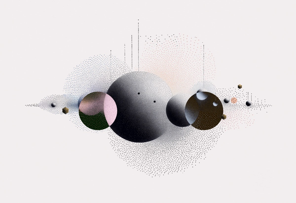 An AI generated image representing the evolving landscape of ontologies within the ontology gold rush.