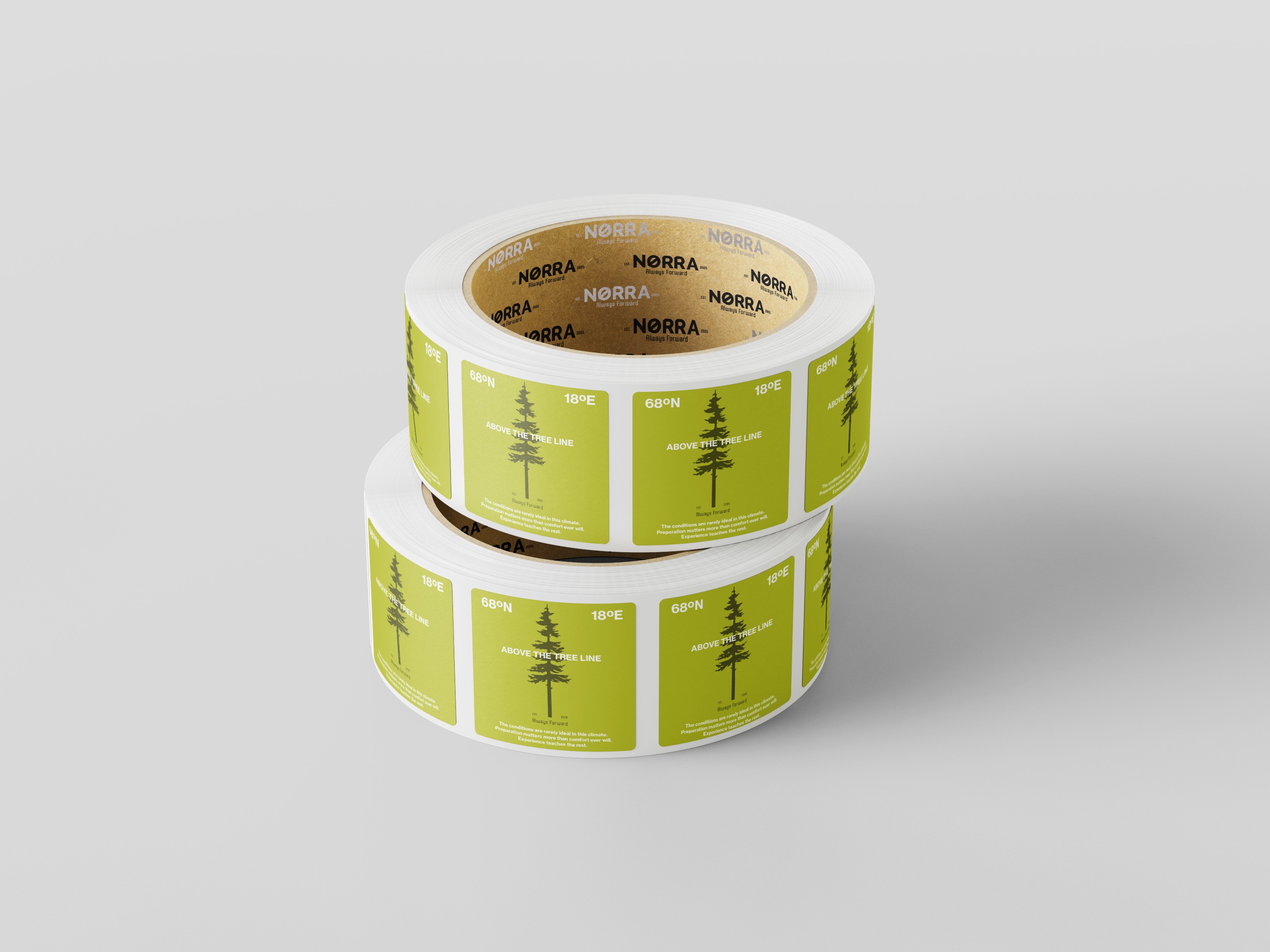 Close-up of a yellow tennis ball sitting on a green court, positioned near the white center line.