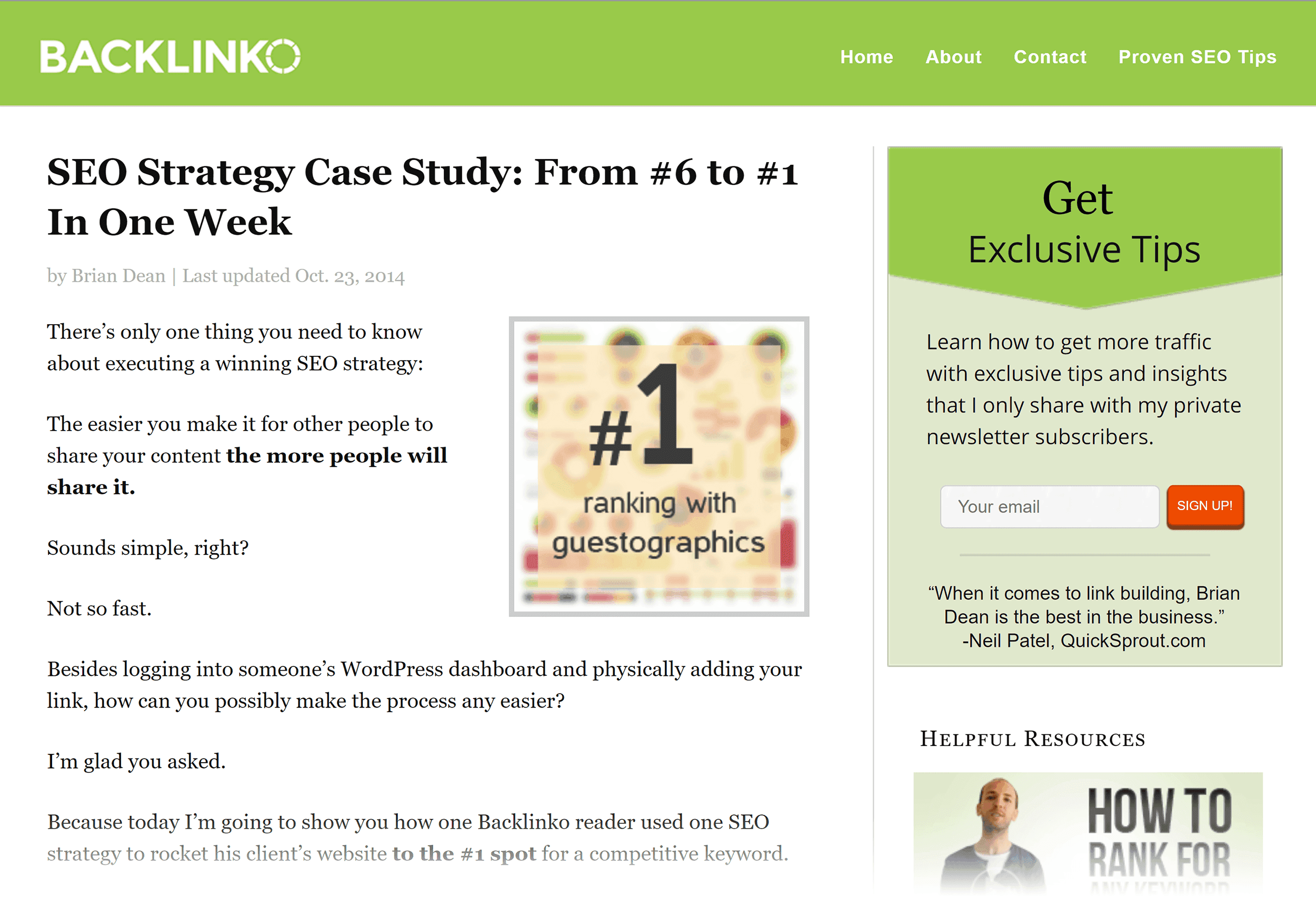 Backlinko – SEO Strategy – Old post