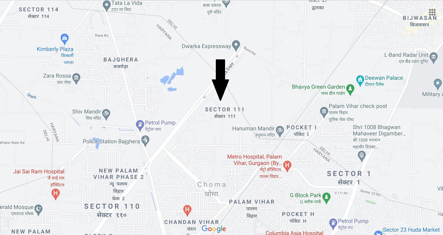 M3M Smart City Delhi Airport Location Map