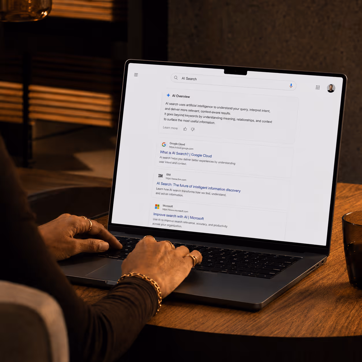 SEO strategy research on a laptop