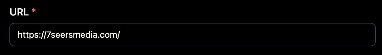 Book URL field