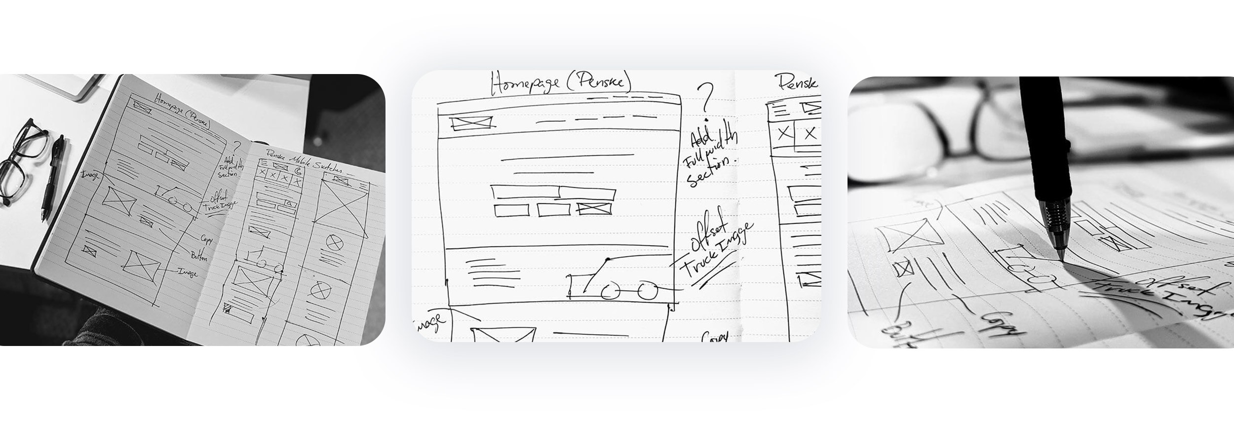 Penske Used Trucks | Rough Wireframes