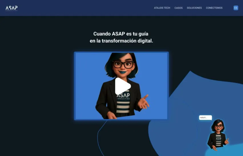 Arvox Studio - Imagen de version anterior de web de ASAP Consulting
