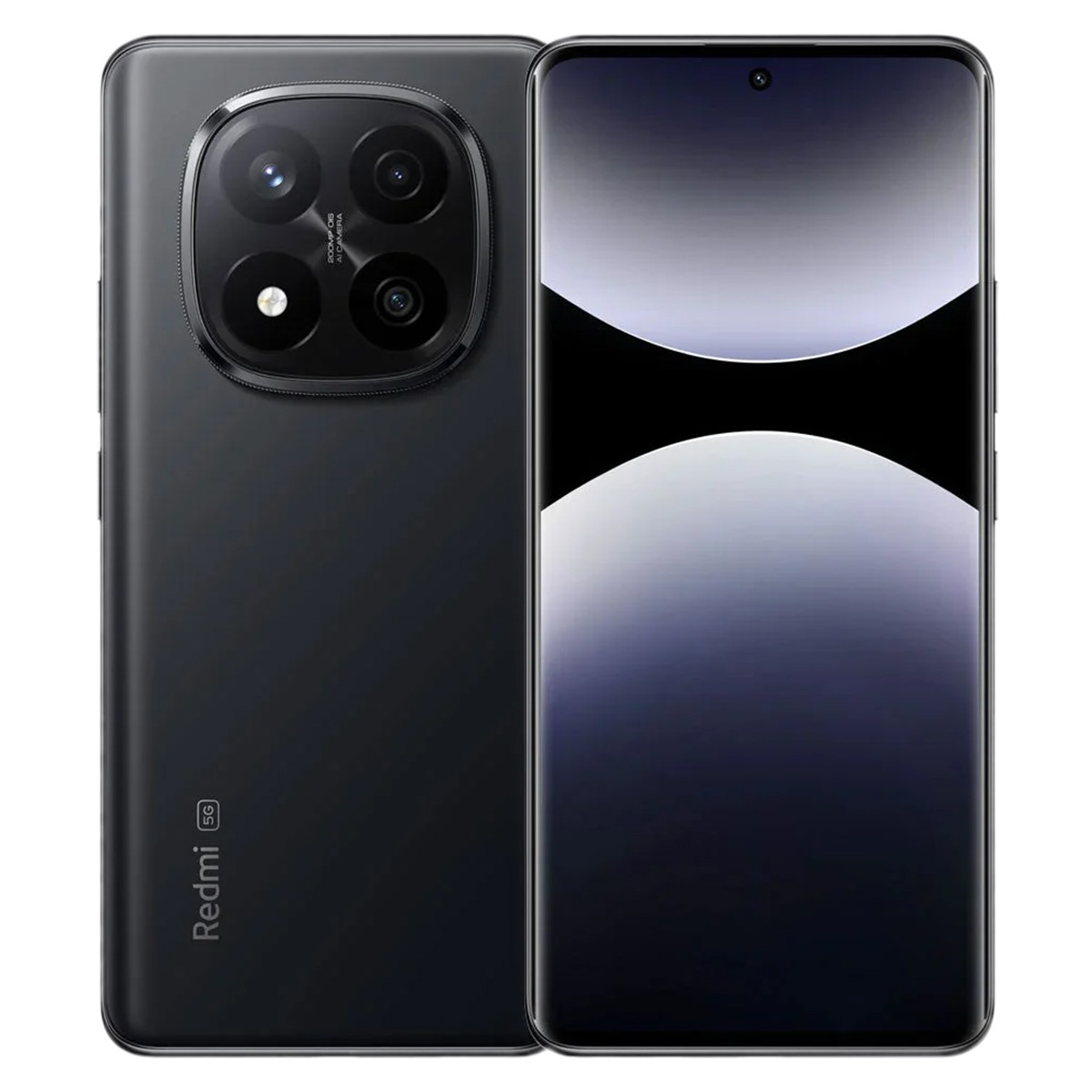 Smartphone Xiaomi Redmi preto, reforçando a possibilidade de adquirir um celular moderno e potente com o consórcio Klubi.