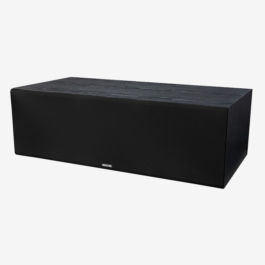 Black speaker with KFX logo
