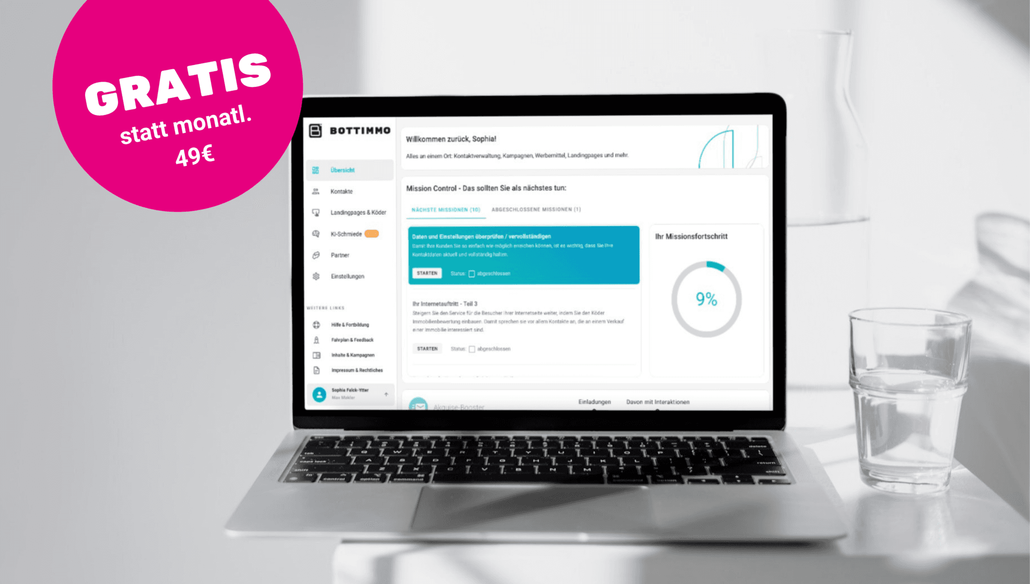 Laptop mit Instagram Account