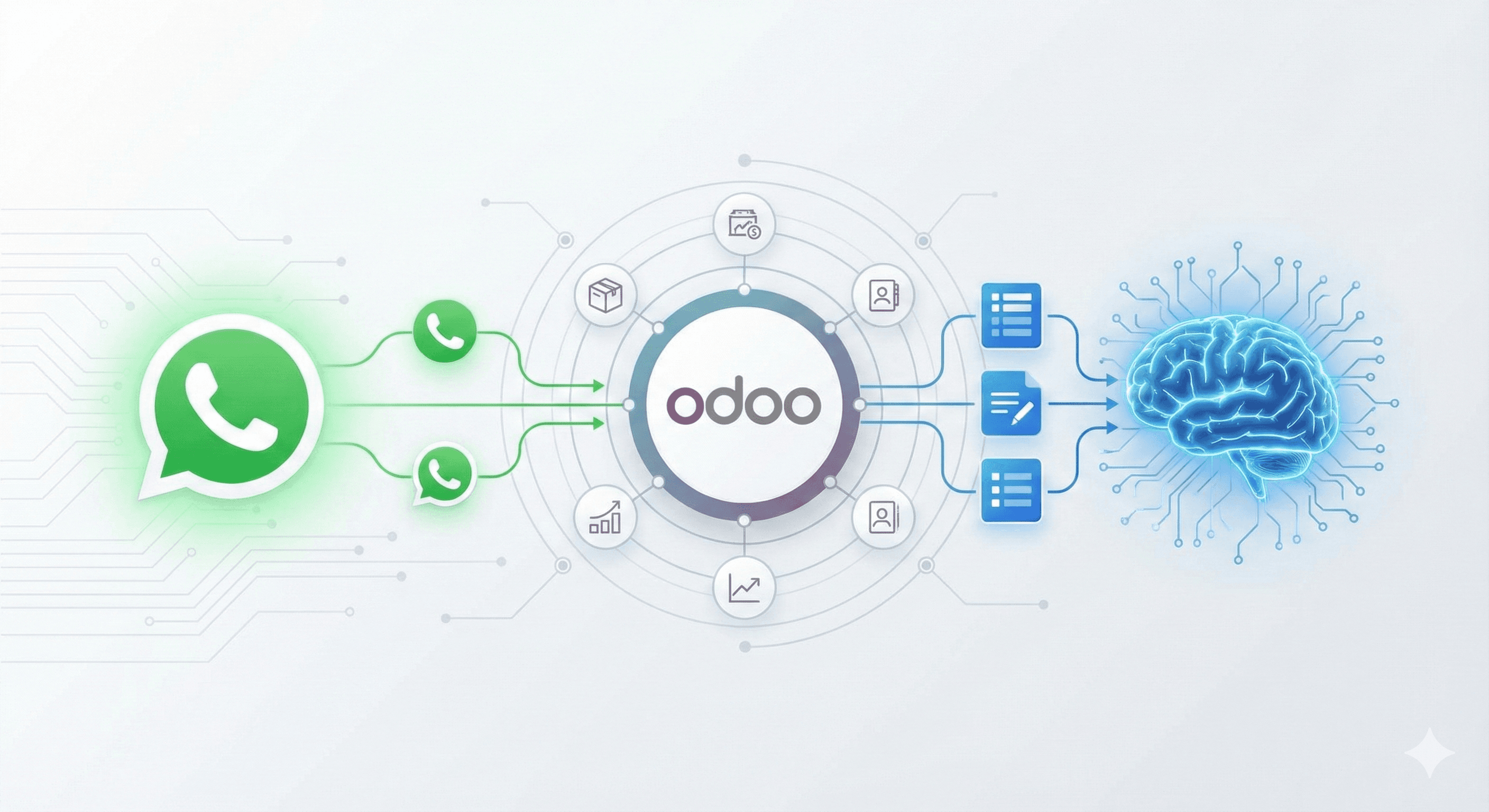 integracion oddo con ia y whatsapp