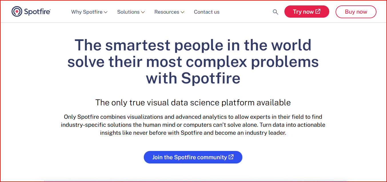 Spotfire-  Best  Visual Data analytics for HR