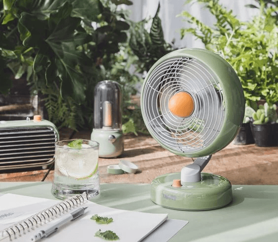 Small desk fan for a small space or tiny office