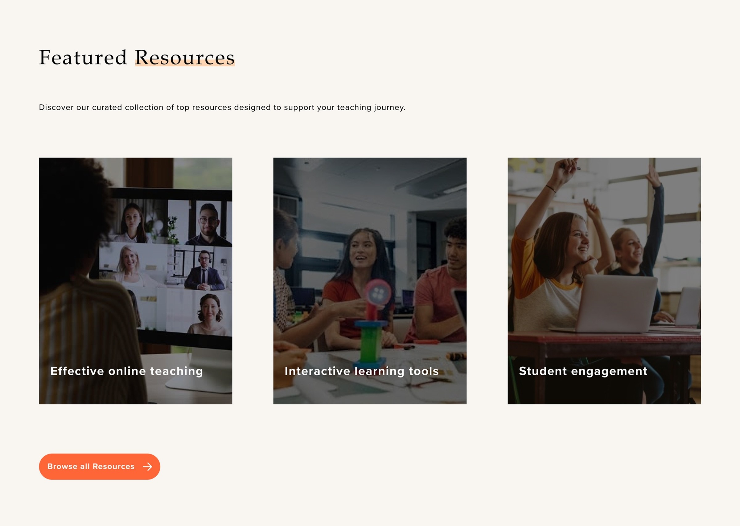 CCV featured section