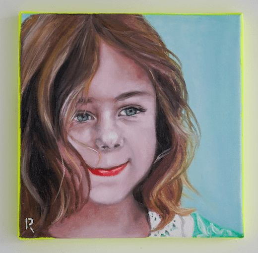 Ariana, Oil on canvas, 20 x 20 cm