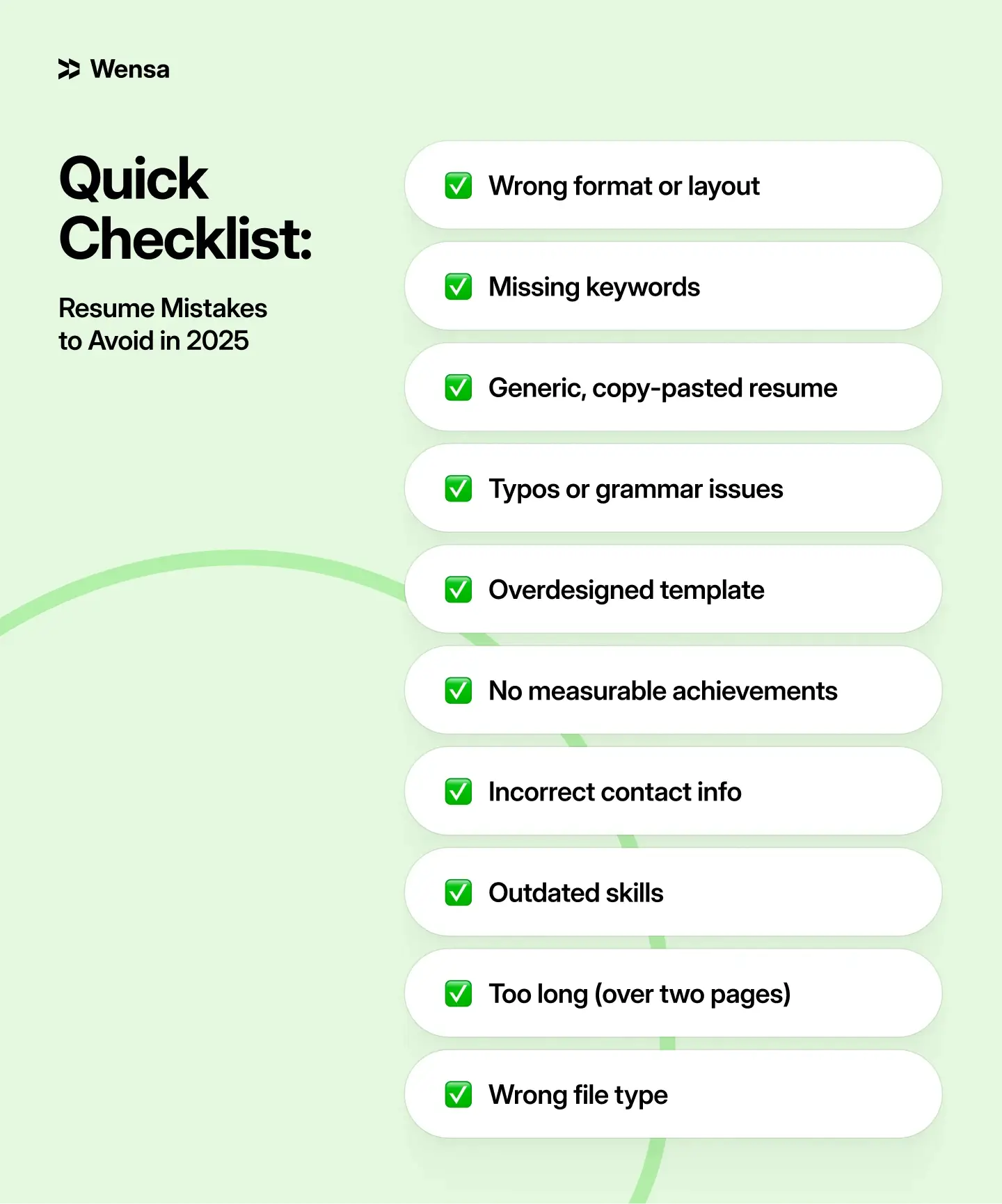 summary of top resume mistakes