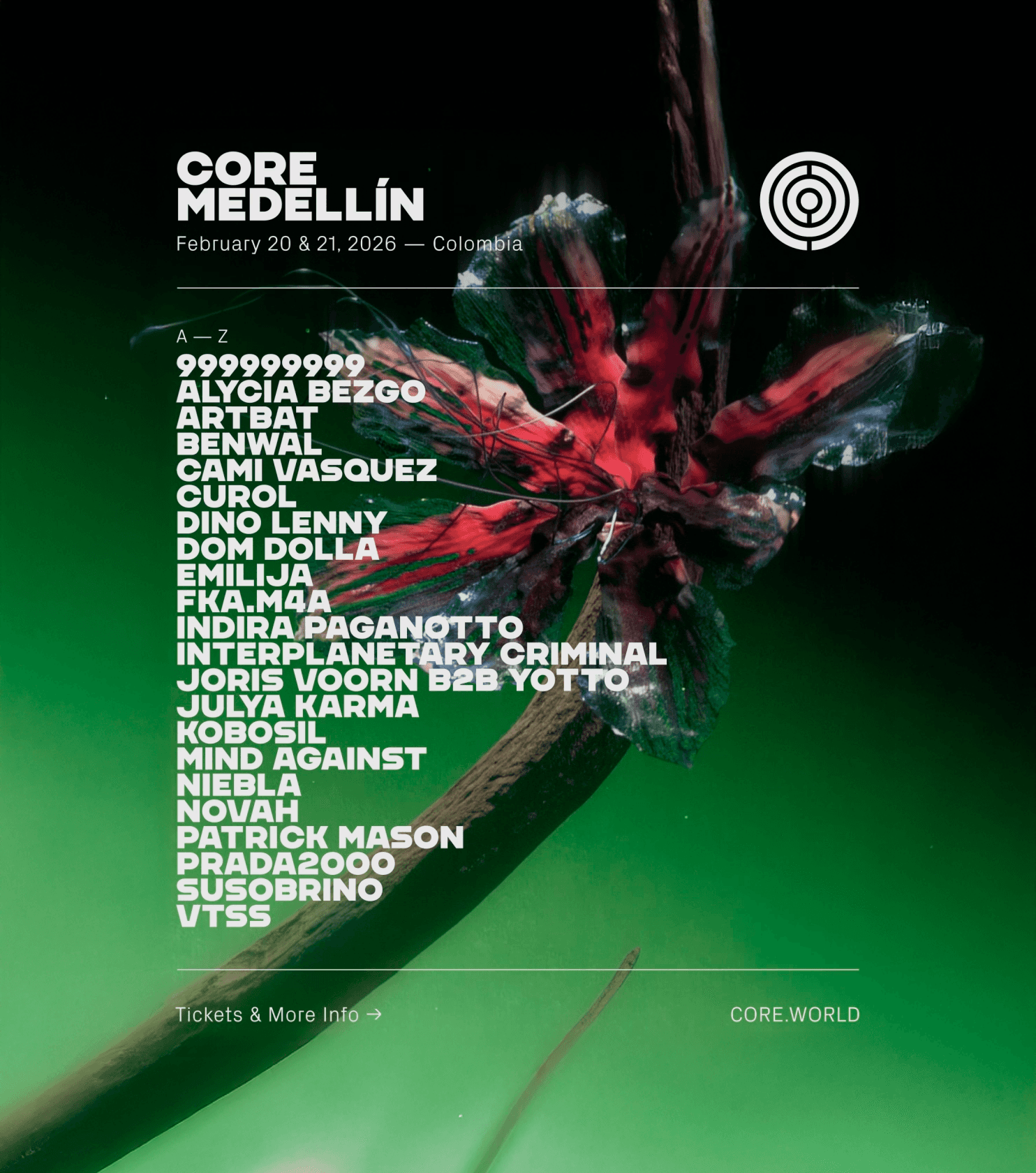 Core Medellin Colombia tomorrowland 2026