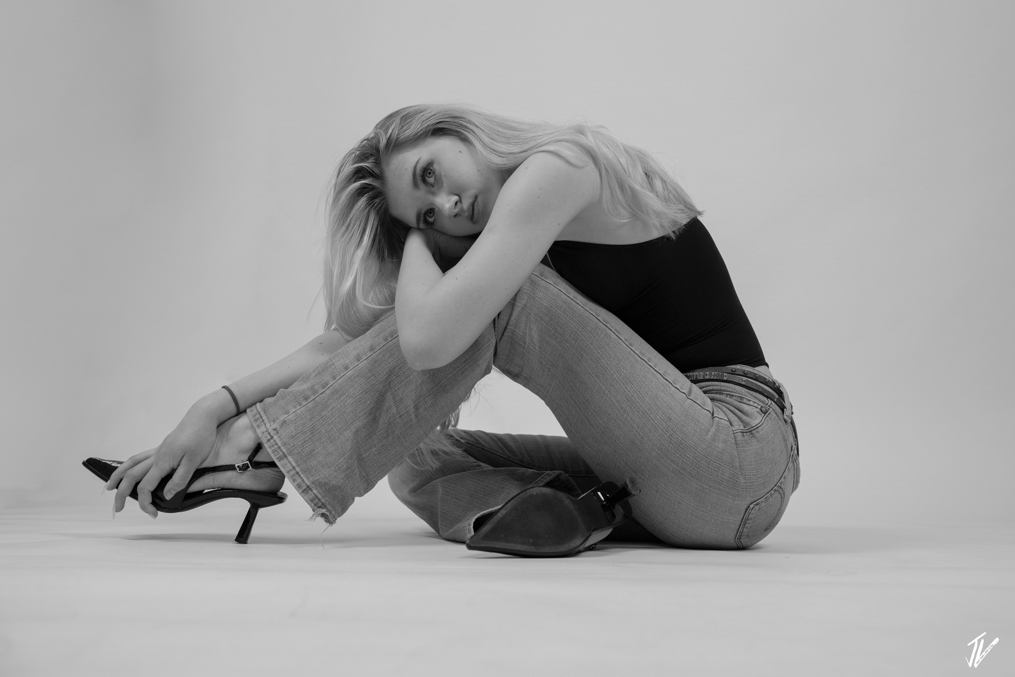 Women On Neon Background