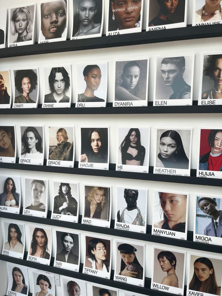 Casting board of talent profiles.