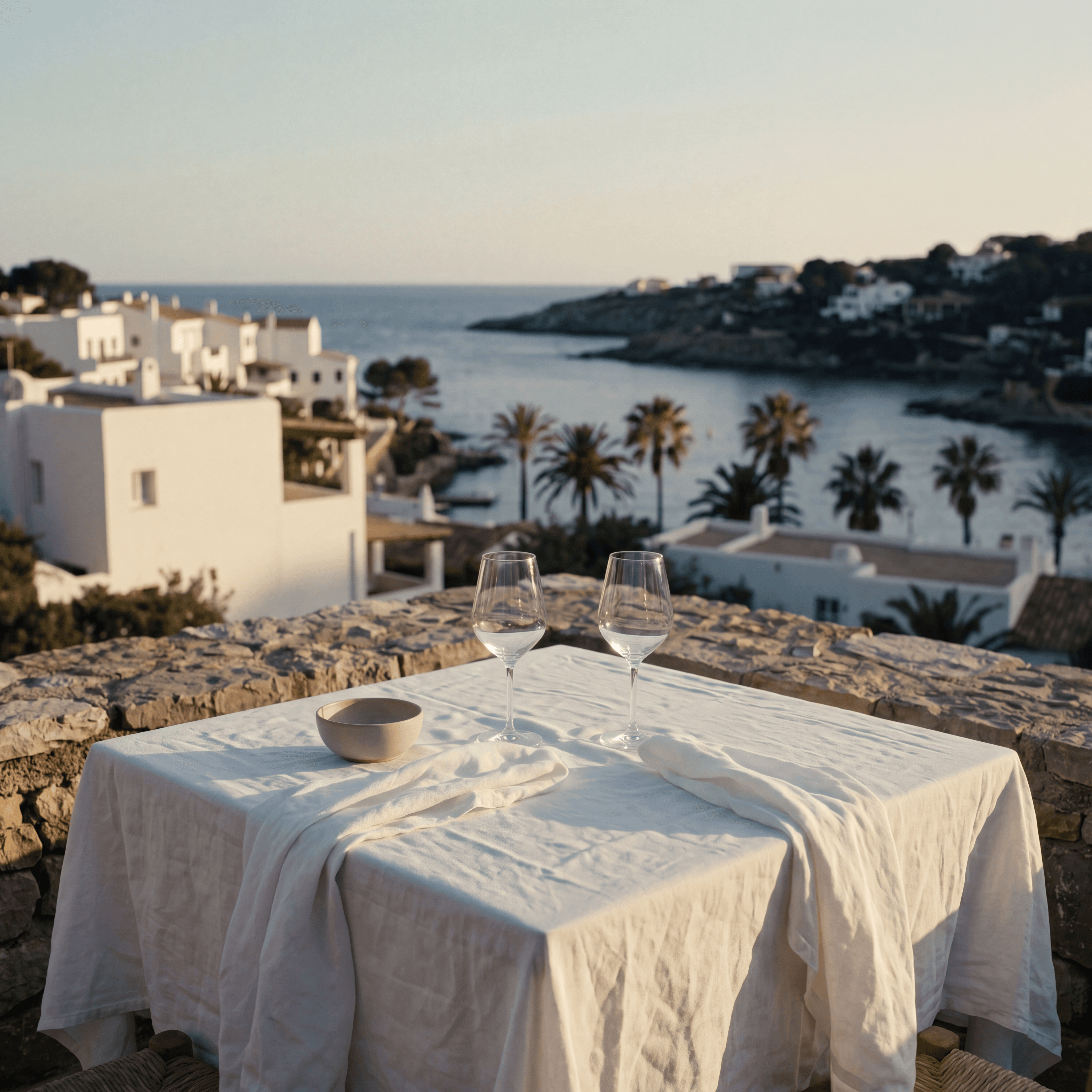 Private dining on the Côte d'Azur with sea view