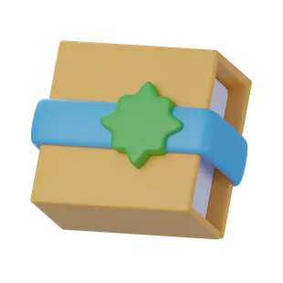 Free 3D gift box icon for Ramadan