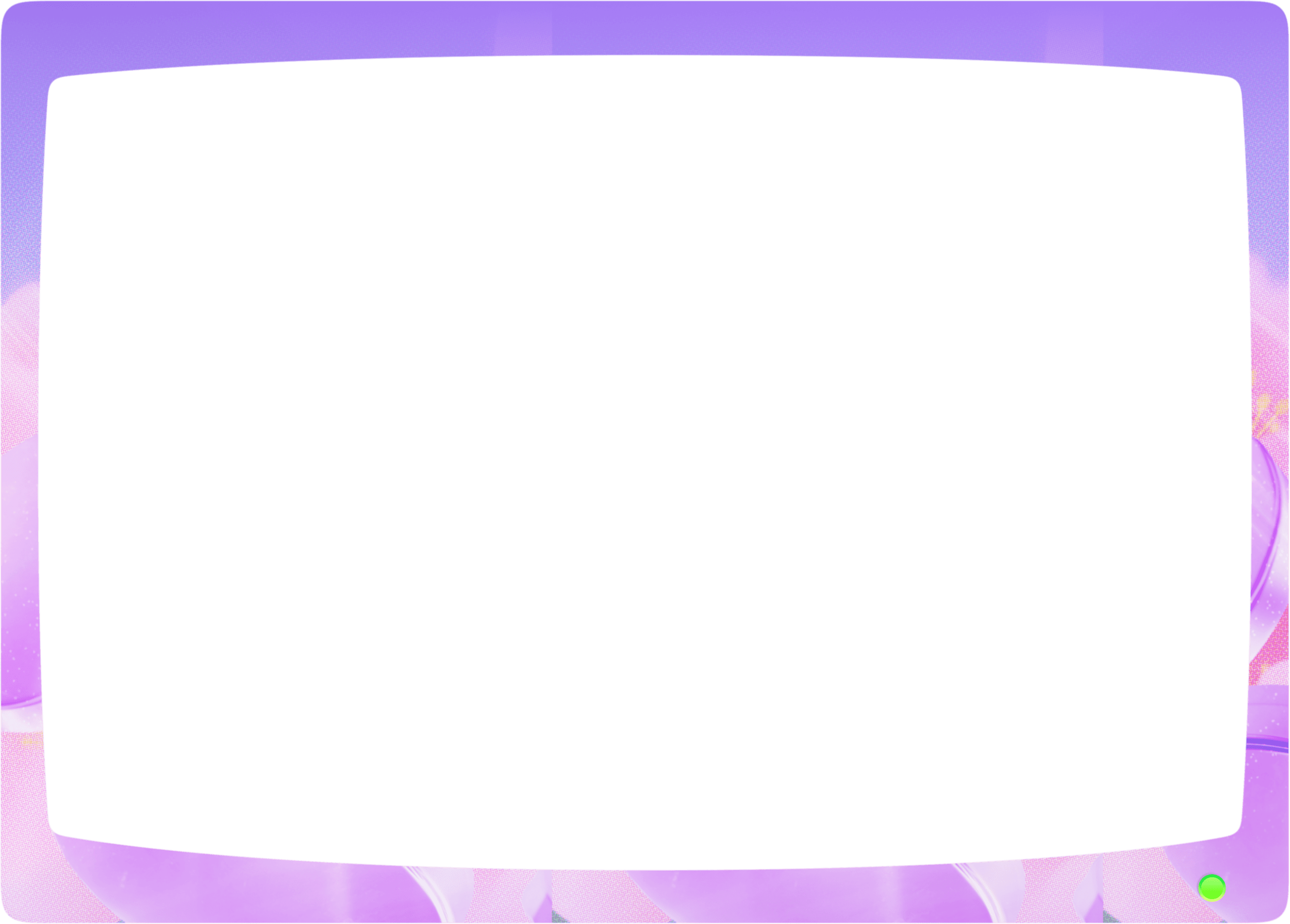 CRT Monitor cropped frame